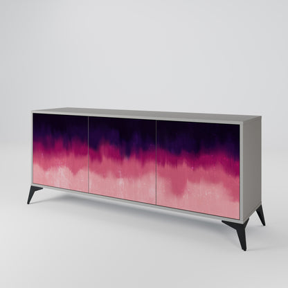 Credenza AURORA BOREALIS a 3 ante in finitura grigia