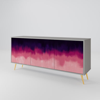 Credenza AURORA BOREALIS a 3 ante in finitura grigia