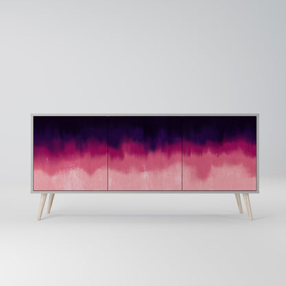 Credenza AURORA BOREALIS a 3 ante in finitura grigia