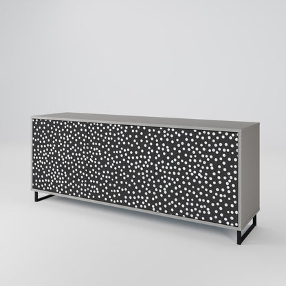 Credenza a 3 ante BLINDING LIGHTS in finitura grigia