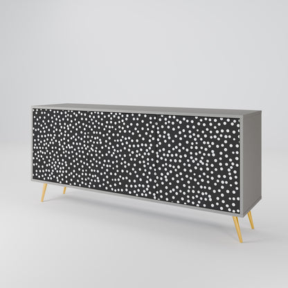 Credenza a 3 ante BLINDING LIGHTS in finitura grigia