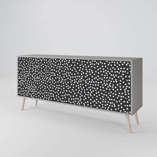 Credenza a 3 ante BLINDING LIGHTS in finitura grigia