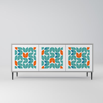 Credenza a 3 ante BE THE CHANGE in finitura grigia