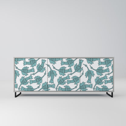 WATERSPOUT SONGIBIRD 3-Door Sideboard in Grey Finish