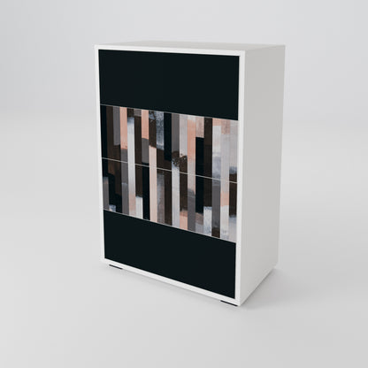 COLLAGE OF RECTANGLES Cassettiera