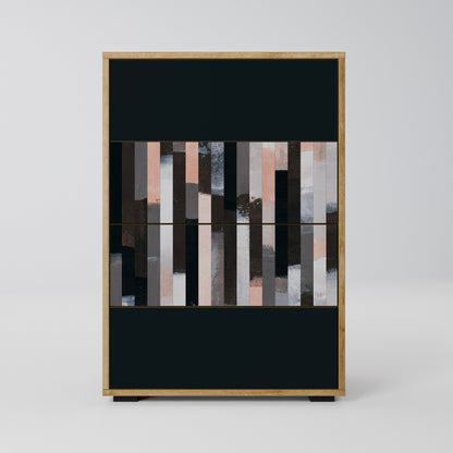 COLLAGE OF RECTANGLES Chest of drawers