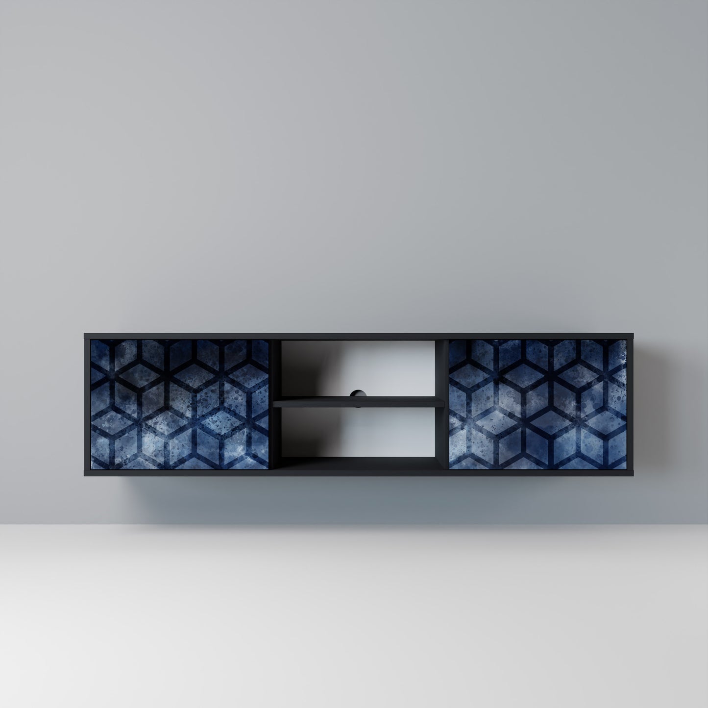 CUBIC MIST Mobile TV a 2 Ante in Finitura Nera