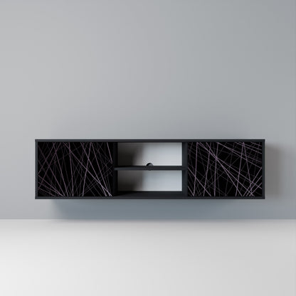 SHIMMER SPIDERGRAM Mobile TV a 2 Ante in Finitura Nera