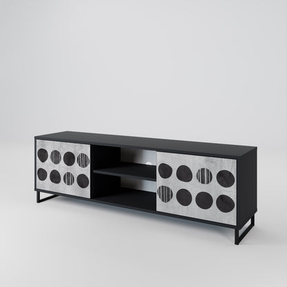 Mobile TV GHOSTLY GRADIENTS a 2 ante con finitura nera