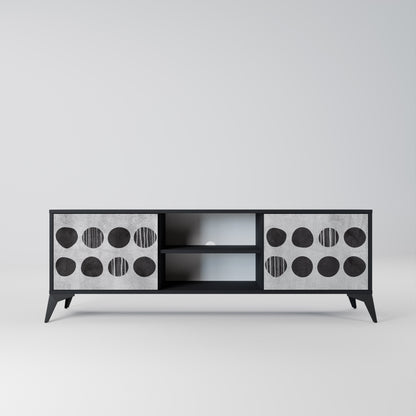 Mobile TV GHOSTLY GRADIENTS a 2 ante con finitura nera