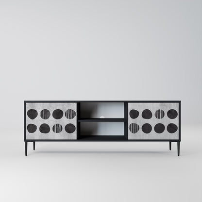 Mobile TV GHOSTLY GRADIENTS a 2 ante con finitura nera