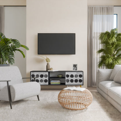Mobile TV GHOSTLY GRADIENTS a 2 ante con finitura nera