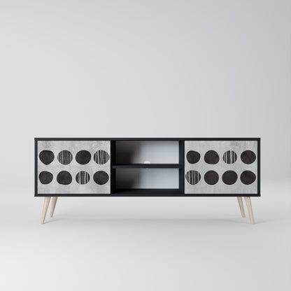 Mobile TV GHOSTLY GRADIENTS a 2 ante con finitura nera