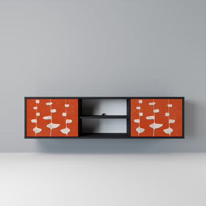 COURAGE MOLD Mobile TV a 2 Ante in Finitura Nera