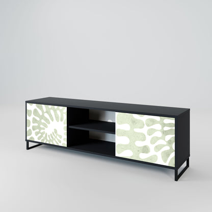 HELIX DANCE 2-Door TV Stand in Black Finish