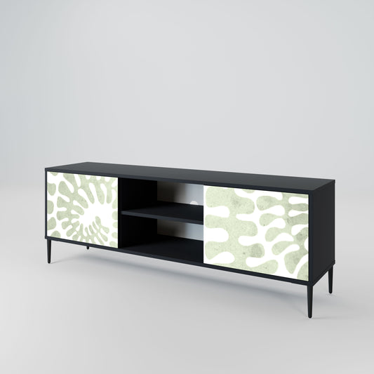 HELIX DANCE 2-Door TV Stand in Black Finish