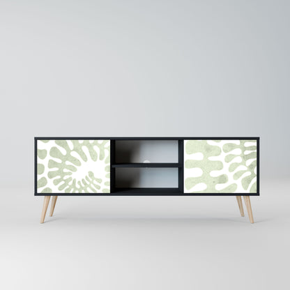 HELIX DANCE 2-Door TV Stand in Black Finish