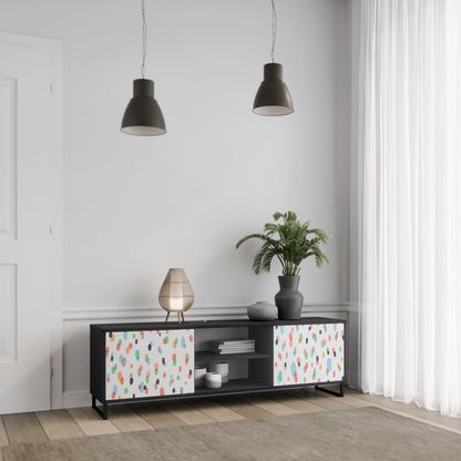 ENERGETIC SPOTS Mobile TV a 2 ante in finitura nera
