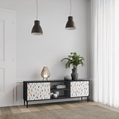ENERGETIC SPOTS Mobile TV a 2 ante in finitura nera