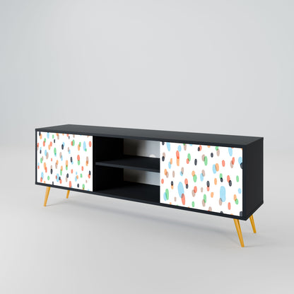ENERGETIC SPOTS Mobile TV a 2 ante in finitura nera