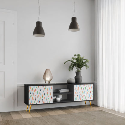 ENERGETIC SPOTS Mobile TV a 2 ante in finitura nera