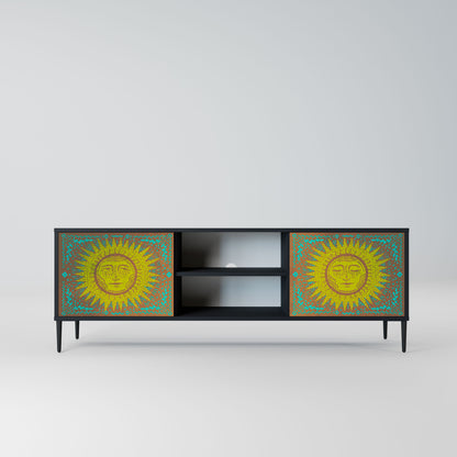 SUNSHINE EULOGY 2-Door TV Stand in Black Finish