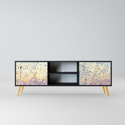 MOSAIC OF COLORS 2-Door TV Stand in Black Finish