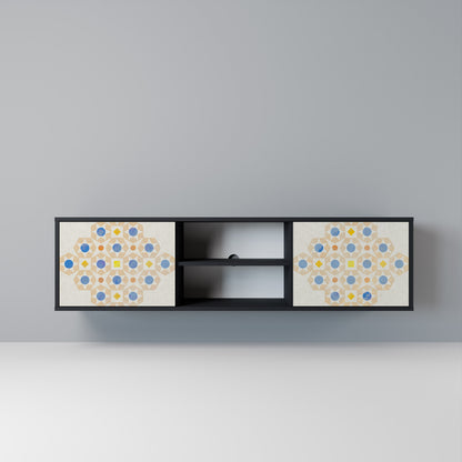 PATTERNED PRISM Mobile TV a 2 Ante in Finitura Nera