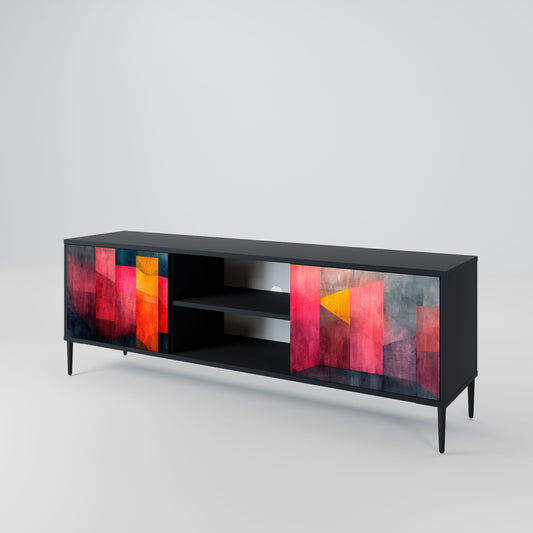 Mobile TV a 2 ante COLORFUL SOUNDS in finitura nera