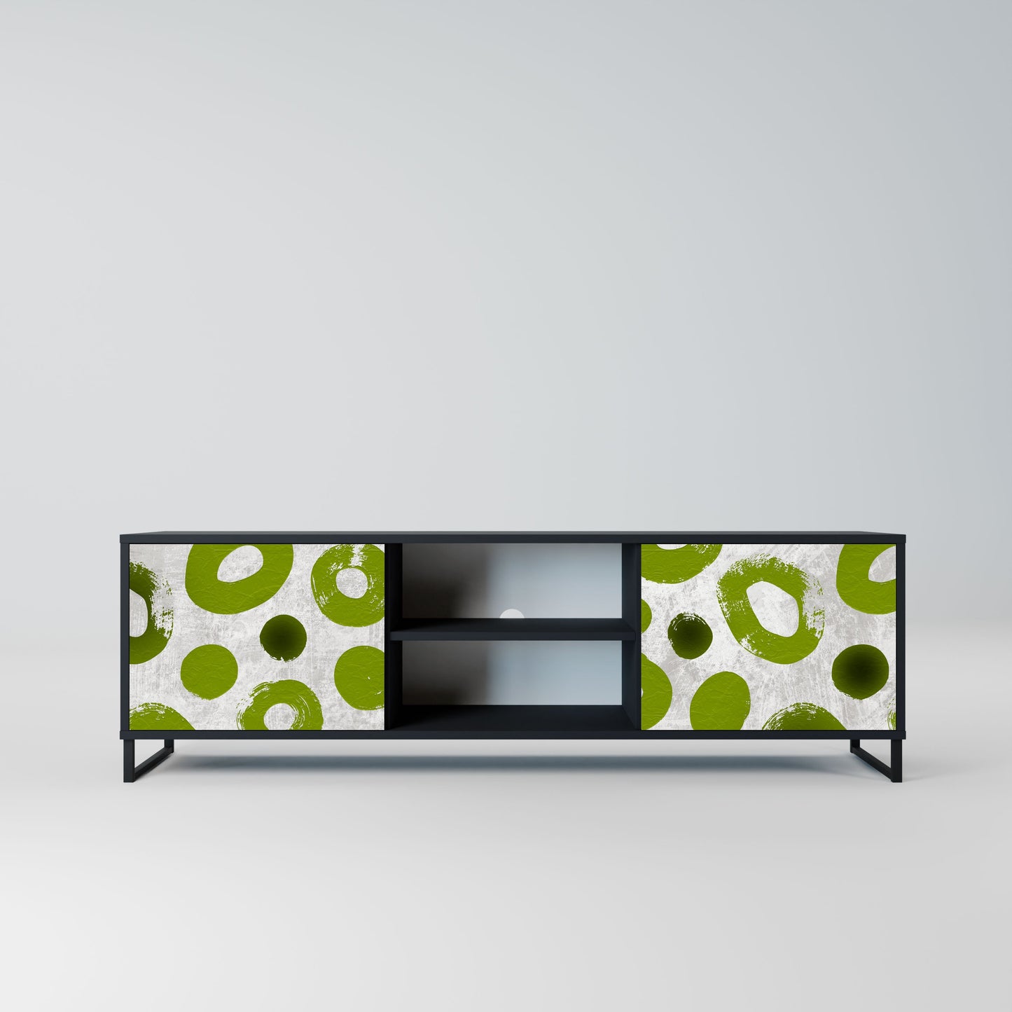 GREEN RHAPSODY Mobile TV a 2 ante con finitura nera