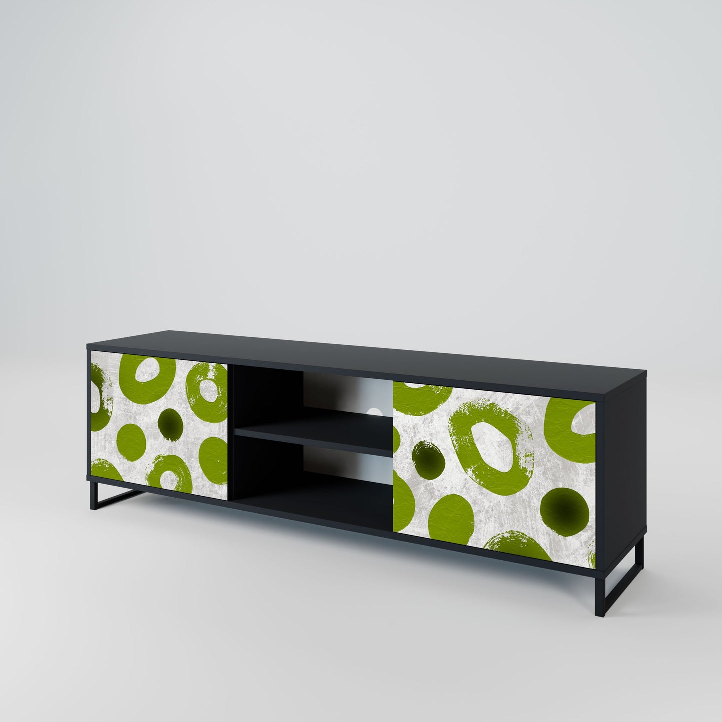 GREEN RHAPSODY Mobile TV a 2 ante con finitura nera