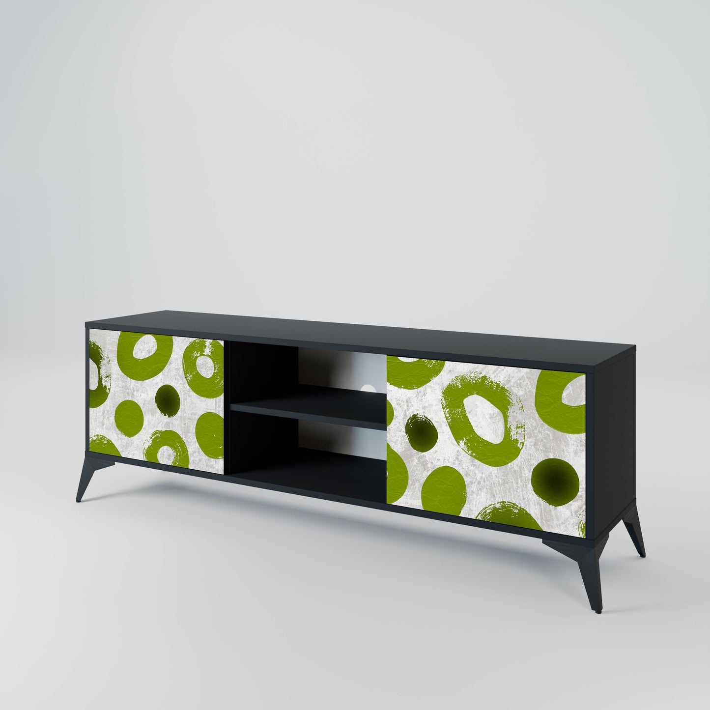 GREEN RHAPSODY Mobile TV a 2 ante con finitura nera