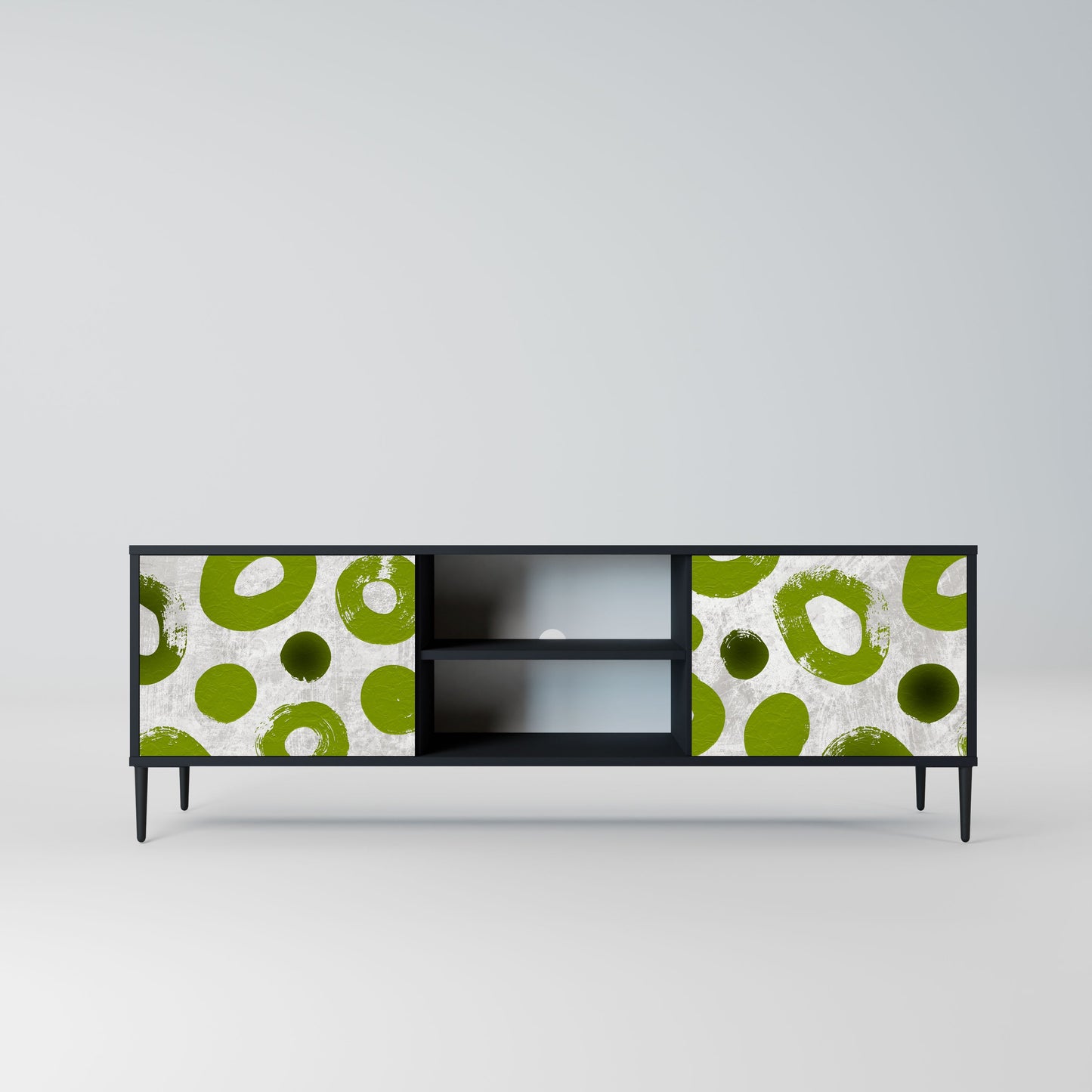 GREEN RHAPSODY Mobile TV a 2 ante con finitura nera