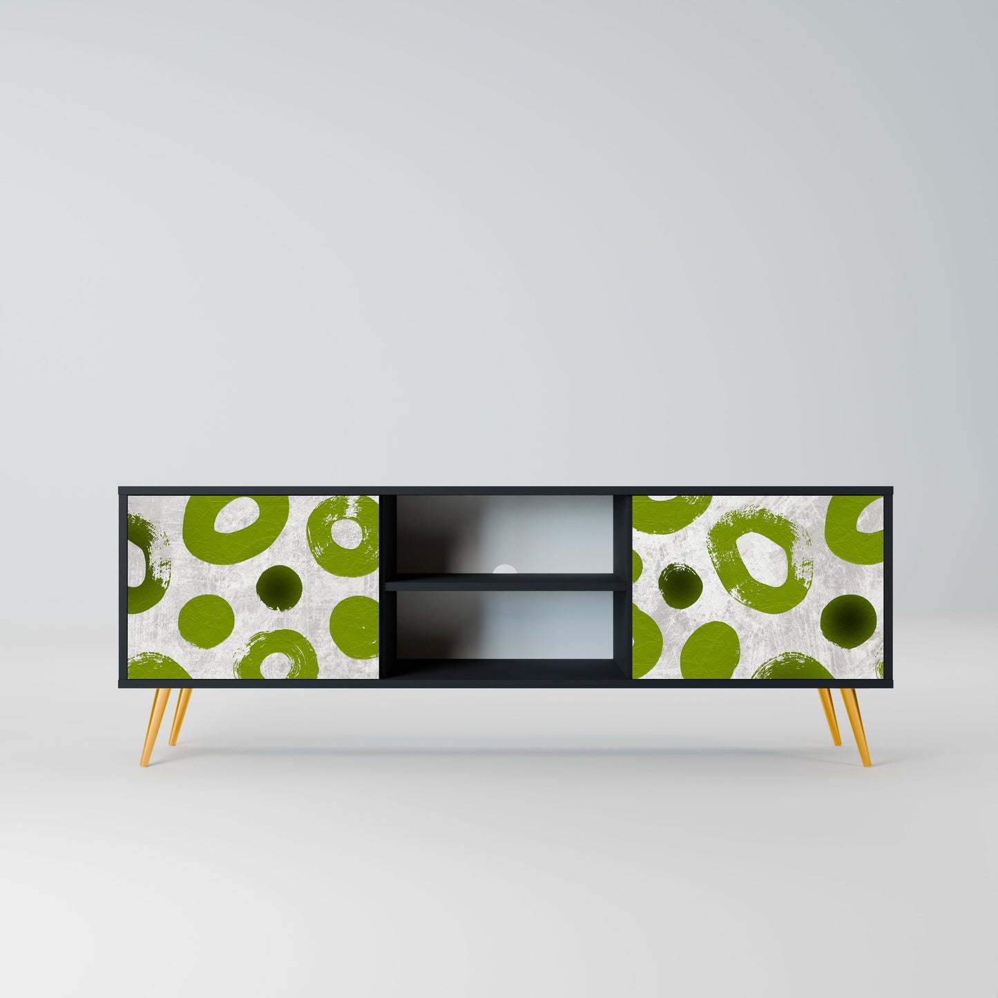 GREEN RHAPSODY Mobile TV a 2 ante con finitura nera