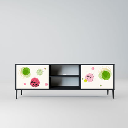Mobile TV a 2 ante COLORFUL COSMOS in finitura nera