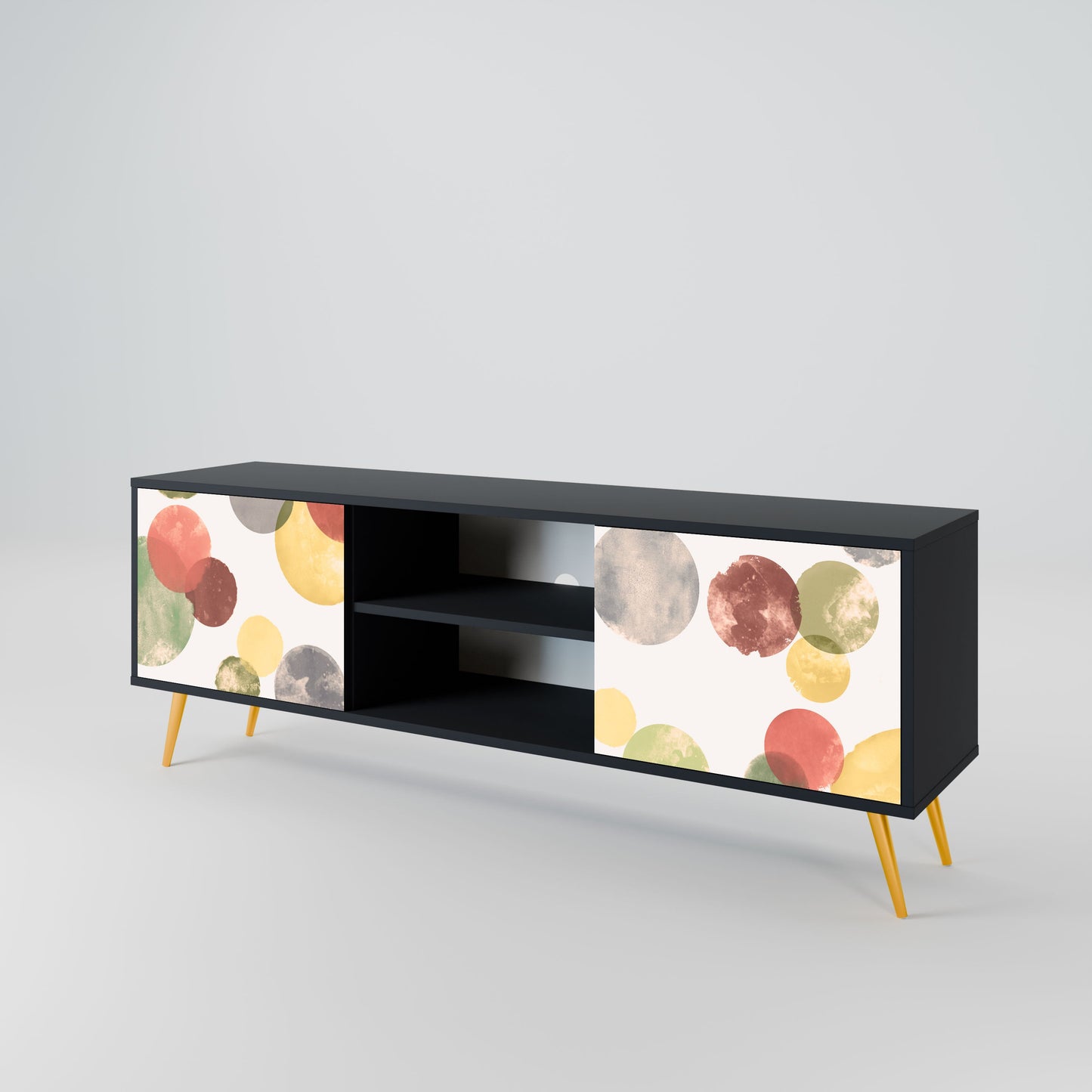 FLEETING HAPPINESS Mobile TV a 2 ante con finitura nera