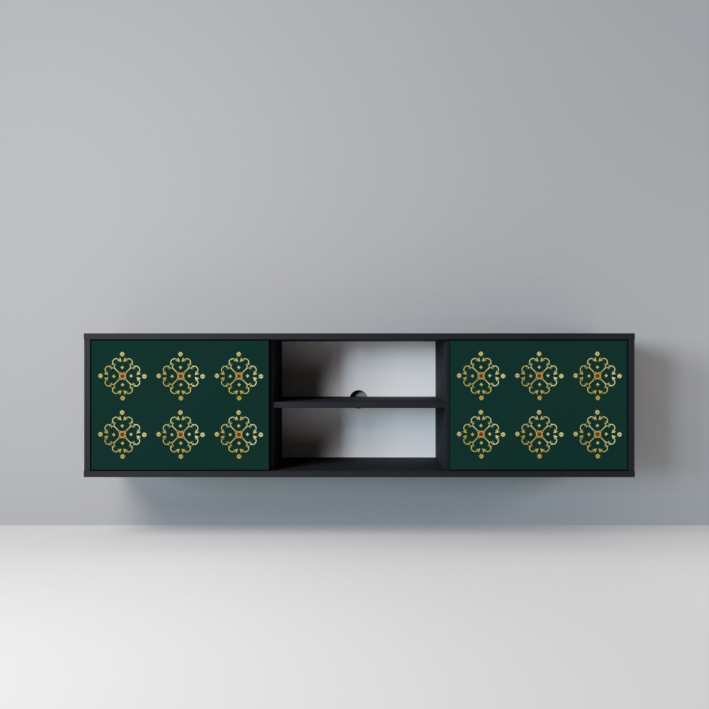 ROYAL MEDALLION Mobile TV a 2 Ante in Finitura Nera