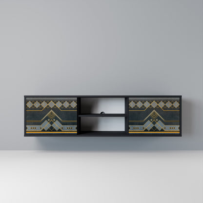 ROYAL ORDINARINESS Mobile TV a 2 Ante in Finitura Nera