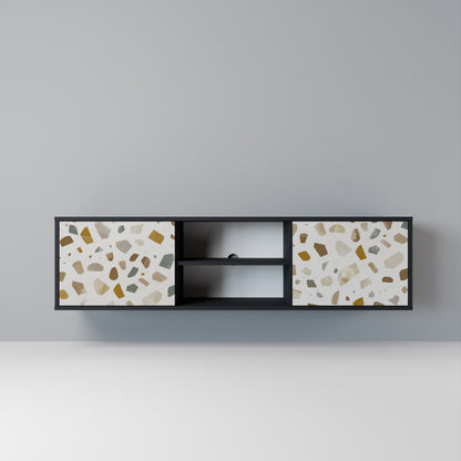 PIECES OF TOMORROW Mobile TV a 2 Ante in Finitura Nera