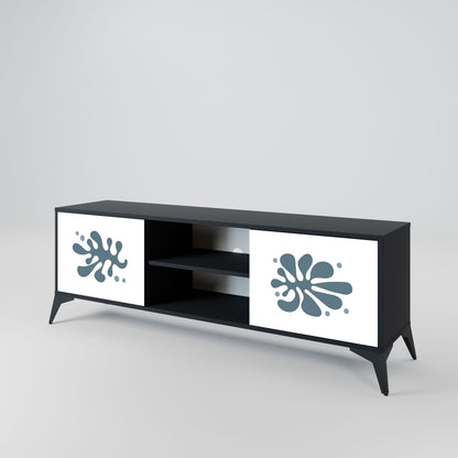 WONDERLAND VEGETATION 2-Door TV Stand in Black Finish