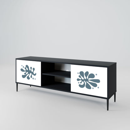 WONDERLAND VEGETATION 2-Door TV Stand in Black Finish