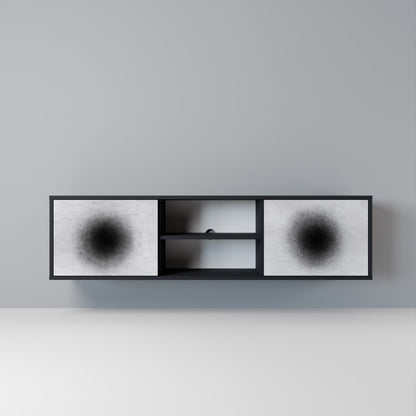 BLACK HOLE Mobile TV a 2 Ante in Finitura Nera