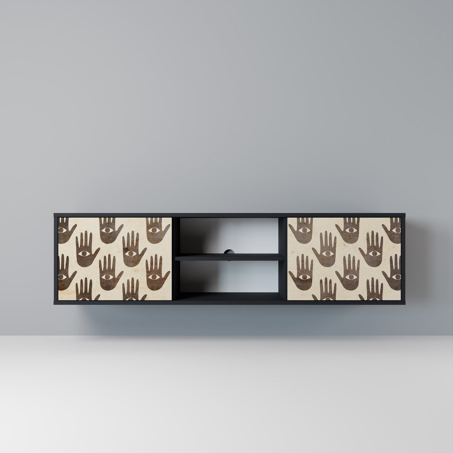 SEE MORE Mobile TV a 2 Ante in Finitura Nera
