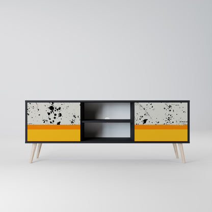 Mobile TV a 2 ante DYED BY ORANGE con finitura nera