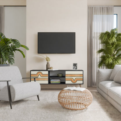 Mobile TV EXCEPTIONAL STREAM a 2 ante con finitura nera