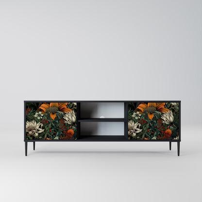 Mobile TV a 2 ante MIDNIGHT SPROUT con finitura nera