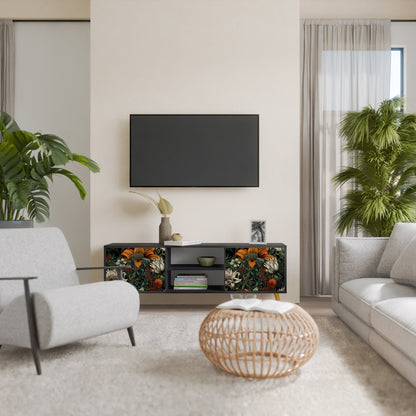 Mobile TV a 2 ante MIDNIGHT SPROUT con finitura nera
