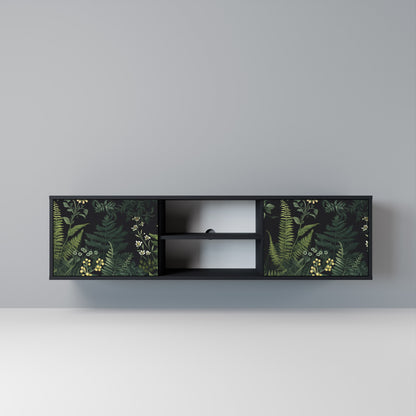 FERN FLOWERS Mobile TV a 2 Ante in Finitura Nera