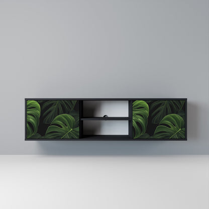 INFINITE MONSTERA Mobile TV a 2 Ante in Finitura Nera