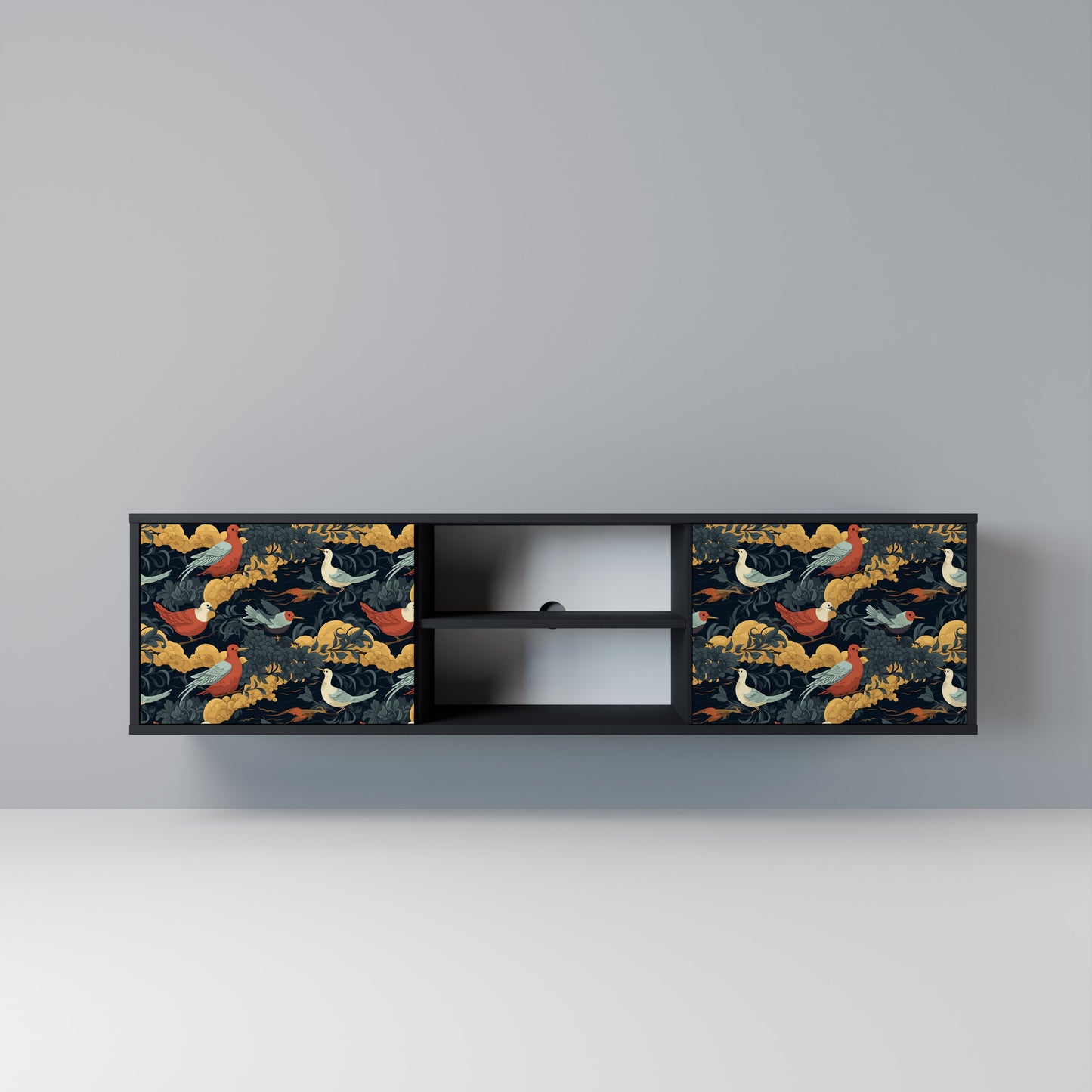 FOWLY DAZE Mobile TV a 2 Ante in Finitura Nera